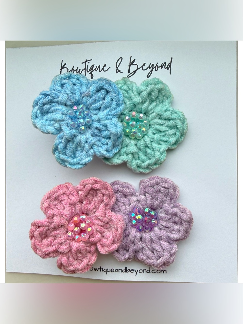 Pastel Petals Clips